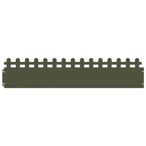 vidaXL Borduri pentru gazon 10 buc. 103 x 0,05 x 22 cm Oțel