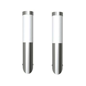 vidaXL Corpuri iluminat de perete, exterior, 2 buc, oțel inoxidabil