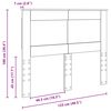 vidaXL Tăblie cap cu headboard Stejar fumuriu 120 cm Lemn compozit