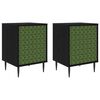 vidaXL Dulap de noapte GELEEN 2 buc. Stejar Negru 36 x 33 x 51 cm