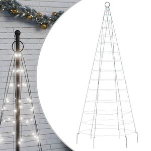 vidaXL Pom de Crăciun LED 200 LED-uri Alb Rece 180 cm