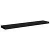 vidaXL Raft de perete suspendat, negru, 120x23,5x3,8 cm, MDF