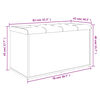 vidaXL Bancă de depozitare din stejar Sonoma, 82x42x45 cm, lemn stratificat