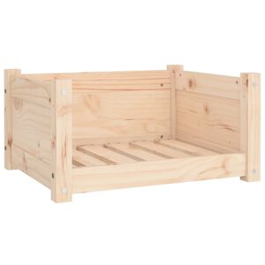 vidaXL Pat pentru c&acirc;ini 55,5x45,5x28 cm Lemn masiv de pin