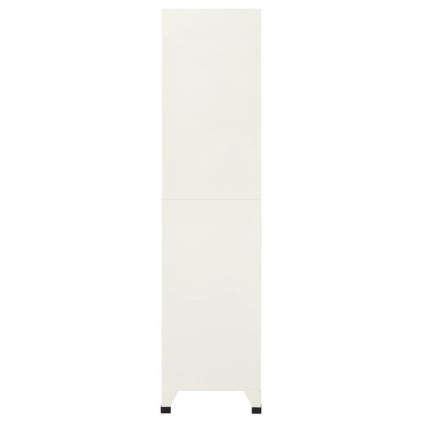 vidaXL Fișet, gri și albastru, 90x45x180 cm, oțel