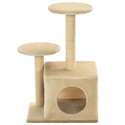 vidaXL Ansamblu pisici cu stâlpi din funie de sisal, 60 cm, bej