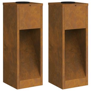 vidaXL Lampa de parcurs LED solar 2 pcs Galvanizat Galvanizat