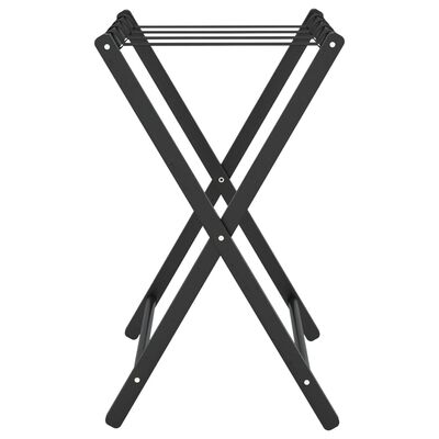 vidaXL Suport pentru bagaje, negru, 68,5x38x58 cm, bambus