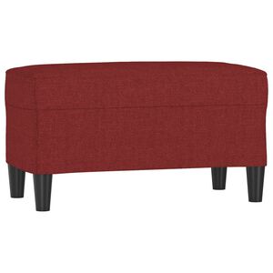 vidaXL Bancă, roșu vin, 70x35x41 cm, textil