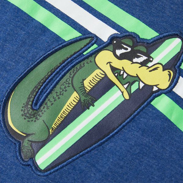 Tricou pentru copii, albastru închis melanj, 128