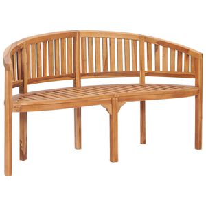 vidaXL Bancă &icirc;n formă de banană, 151 cm, lemn masiv de tec