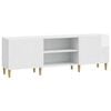 vidaXL Cabinet TV 150 x 31 x 50 cm Alb foarte lucios Lemn prelucrat