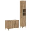 vidaXL Set de dulapuri pentru baie, 2 piese DELFT Stejar Artizanal