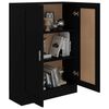 vidaXL Bibliotecă, negru, 82,5 x 30,5 x 115 cm, lemn prelucrat