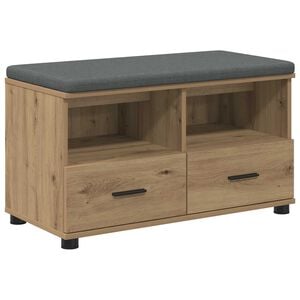vidaXL Bancă pentru hol Stejar Artizanal 80 x 38 x 46 cm