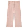 Pantaloni de copii din velur, roz, 128