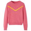 Pulover pentru copii tricotat, roz antichizat, 104