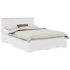 vidaXL Cadru de pat cu sertar Alb 150 x 200 cm Lemn prelucrat