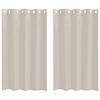 vidaXL Cortină din Voile 2 buc. Nisipiu 175 x 140 cm Poliester