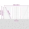 vidaXL St&acirc;lp de gard. Gri 25 x 1,5 m (plasă de 50 mm) Oțel