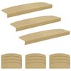 vidaXL Covorașe pentru trepte 15 buc. 56 x 17 x 3 cm Bej Poliester