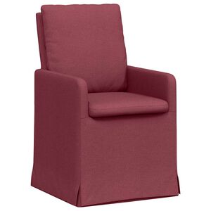 vidaXL Scaune de dining 2 buc. țesătură bordo 57 x 67 x 98 cm