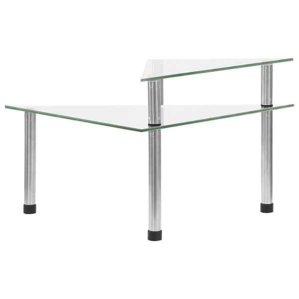 vidaXL Raft de bucătărie transparent, 49,5x35x19 cm, sticlă securizată