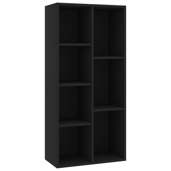 vidaXL Bibliotecă, negru, 50x25x106 cm, lemn prelucrat