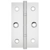 vidaXL Hinge Simplu 12 pcs Argintiu 58 x 35 x 1 mm Oțel