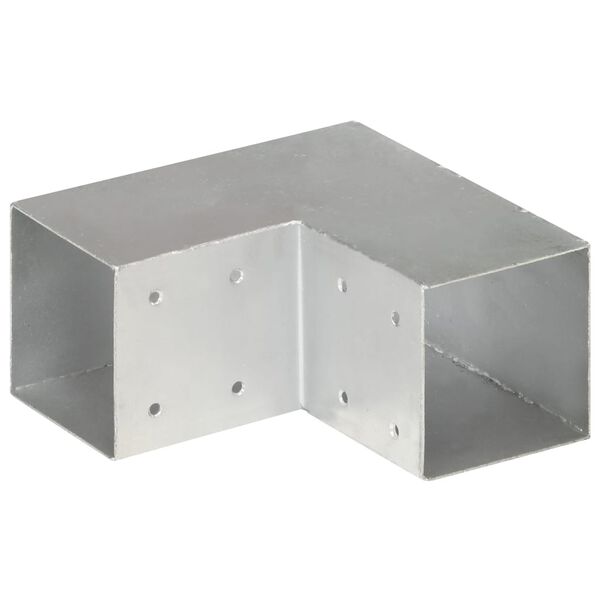 vidaXL Conector de grindă, formă L, 91 x 91 mm, metal galvanizat