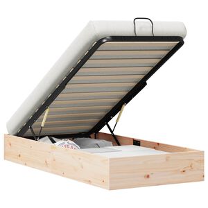 vidaXL Cadru de pat ottoman cu depozitare natural 70 x 190 cm