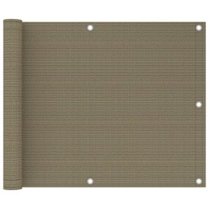 vidaXL Paravan de balcon, gri taupe, 75x300 cm, HDPE