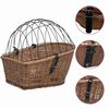 vidaXL Coș portbagaj bicicletă cu capac 55x31x36 cm, răchită naturală