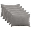 vidaXL Husă pentru pernă 6 pcs HEERLEN Gri deschis 50 x 70 cm cord