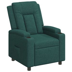 vidaXL Fotoliu recliner Verde &icirc;nchis 75 x 95 x 100 cm Țesătură