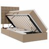 vidaXL Pat cu storage Cappuccino 90 x 200 cm Piele artificială
