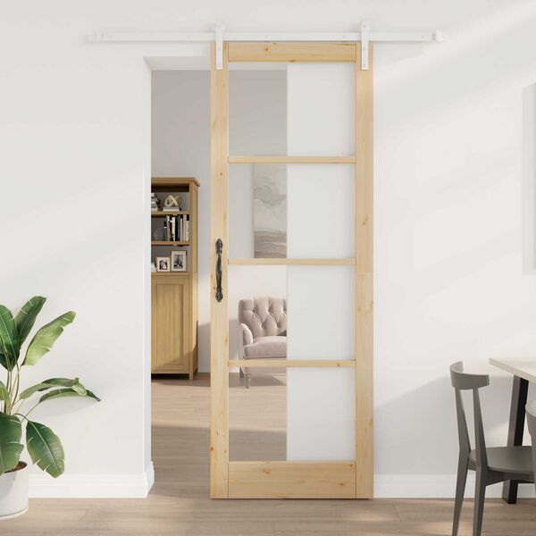 vidaXL Ușă glisantă ORKDAL natural 83 x 232 cm