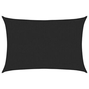 vidaXL P&acirc;nză parasolar, negru, 2x2,5 m, HDPE, 160 g/m&sup2;