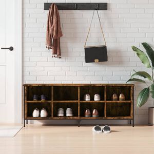 vidaXL Pantofar, stejar fumuriu, 131x35x50 cm, lemn compozit
