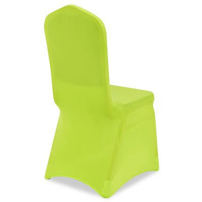 vidaXL Husă de scaun elastică, 6 buc., verde