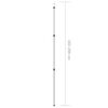 vidaXL Stâlp telescopic pentru prelată, 102-260 cm, aluminiu