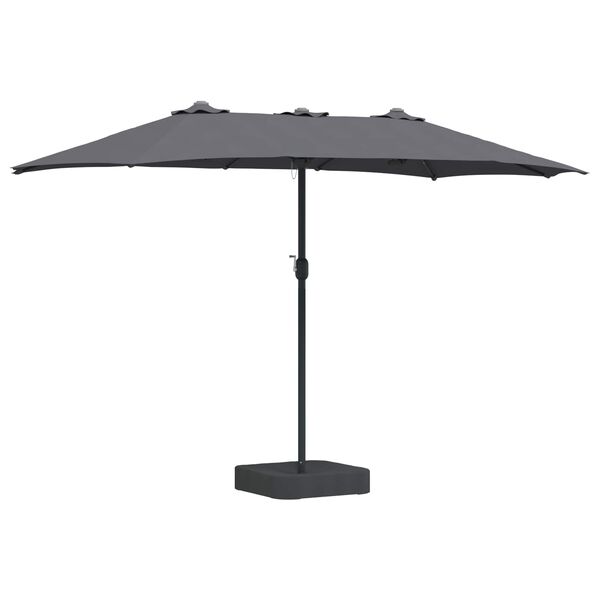 vidaXL Parasol de Grădină Antracit 385 x 209 x 244 cm Poliester