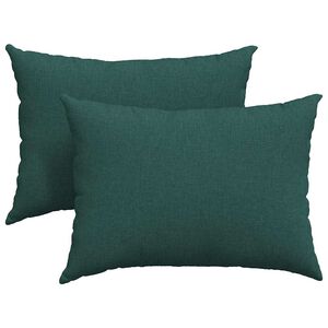 vidaXL Perne pentru canapea 2 pcs Verde &icirc;nchis 70 x 50 cm țesătură