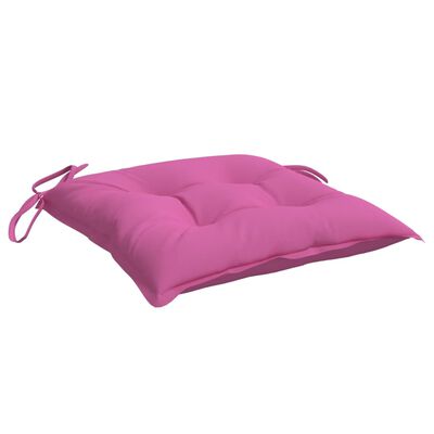 vidaXL Perne de scaun, 2 buc., roz, 50x50x7 cm, textil oxford