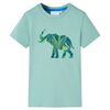 vidaXL Tricou pentru copii, kaki deschis, 92