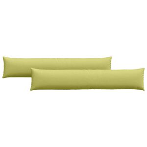 vidaXL Perne pentru canapea 2 pcs Verde deschis 200 x 40 cm țesătură