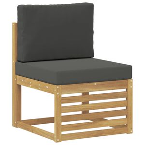 vidaXL Canapea Medie pentru Exterior Lemn Solid de Acacia Alb