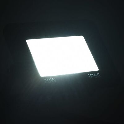 vidaXL Proiectoare cu LED, 20 W, 2 buc., alb rece
