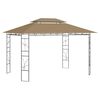 vidaXL Pavilion, gri taupe, 4x3x2,7 m, 160 g/m&sup2;