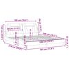 vidaXL Cadru de pat, Viana, fără saltea, cappuccino, 180x200 cm, piele ecologică
